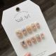 【875】Cream Heart Moon Nail Art Shiny Heart Patterns & DIY Sweet Accessories