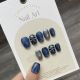 【Multi-Nail Type】Indigo Cat Eye Nail Kit Shiny Cat Eye Polish & DIY Cool Accessories