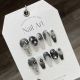 【882】Dark Gradient Nail Art Shiny Dark Tones & DIY Edgy Accessories
