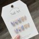 【888】Blue Enchantress Nail Kit Shiny Blue Tones & DIY Romantic Accessories