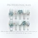【952】Cool Moonlight Nail Kit Shiny White Tones & DIY Minimalist Accessories