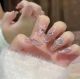 【Multi-Nail Type】Fairy Skirt Hem Nail Kit Shiny Fabric Patterns & DIY Elegant Accessories
