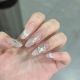 【964】Silver Butterfly Cat Eye Nail Art Shiny Cat Eye Polish & DIY Wing Accessories