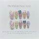 【965】Hello Kitty Nail Kit Shiny Cartoon Patterns & DIY Cute Accessories
