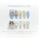 【978】Ice Transparent Mandarin Duck Nail Kit Shiny Transparent Tones & DIY Contrast Accessories