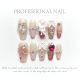 【980】Ballet Ribbon Nail Kit Shiny Ribbon Patterns & DIY Graceful Accessories