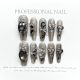 【1023】Dark Half Butterfly Nail Kit Shiny Wing Patterns & DIY Edgy Accessories