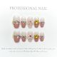 【1028】Finger Tip Prosperity Nail Art Shiny Floral Patterns & DIY Lucky Accessories