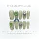 【1042】Molten Silver Jade Nail Art Shiny Metallic-Jade Mix & DIY Premium Accessories