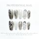 【1044】Ink River and Mountain Nail Art Shiny Landscape Patterns & DIY Elegant Accessories