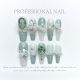 【1066】Cool Camellia Nail Kit Shiny Flower Patterns & DIY Minimalist Accessories