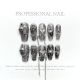 【1075】Devil's Claw Nail Art Shiny Sharp Patterns & DIY Edgy Accessories