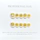 【1117】Little Yellow Face Nail Art Shiny Emoji Patterns & DIY Playful Accessories