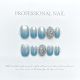 【1119】Silver Sapphire Nail Art Shiny Gemstone Decor & DIY Luxury Accessories
