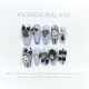 【1122】Blind Box Doll Nail Kit Shiny Doll Patterns & DIY Surprise Accessories