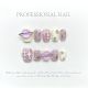 【1128】Glass Purple Nail Art Shiny Purple Tones & DIY Elegant Accessories