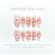 【1135】Cream Snake Nail Kit Shiny Snake Patterns & DIY Cute Accessories