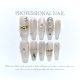 【1140】Moonlight 纱 Nail Art Shiny Moon Patterns & DIY Romantic Accessories