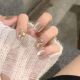 【1143】Champagne Cat Eye Nail Kit Shiny Cat Eye Polish & DIY Elegant Accessories