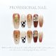 【1144】Amber Autumn Tea Nail Art Shiny Brown Tones & DIY Mellow Accessories