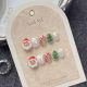 【1161】Santa Claus Nail Kit Shiny Santa Patterns & DIY Festive Accessories
