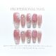 【1181】Pink Dye Nail Kit Shiny Pink Tones & DIY Soft Accessories