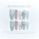 【1183】Jade Snake Button Nail Kit Shiny Snake Patterns & DIY Traditional Accessories
