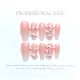 【1196】Pink Little Snake Nail Art Shiny Snake Patterns & DIY Cute Accessories