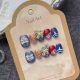 【1207】Peace and Joy Nail Kit Shiny Blessing Patterns & DIY Lucky Accessories