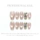 【Multi-Nail Type】Ice Tea Pink Pomelo Nail Art Shiny Fresh Tones & DIY Cool Accessories