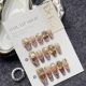 【Multi-Nail Type】Autumn Meaning Long Nail Kit Shiny Warm Tones & DIY Cozy Accessories