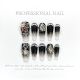 【1225】Dark Spider Nail Kit Shiny Spider Patterns & DIY Edgy Accessories