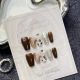 【1236】Autumn-Winter Amber Nail Kit Shiny Amber Tones & DIY Vintage Accessories