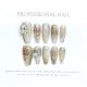 【1245】Ink Peony Nail Art Shiny Flower Patterns & DIY Elegant Accessories