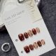 【1265】Evening Maple Fallen Leaf Nail Kit Shiny Autumn Patterns & DIY Nature Accessories