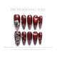 【1267】Dark Ruby Nail Kit Shiny Red Tones & DIY Luxury Accessories