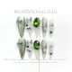【1286】Winter Love Song Nail Kit Shiny Snow Patterns & DIY Romantic Accessories
