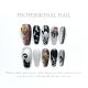 【1296】Ghost Cat Person Nail Kit Shiny Cat Patterns & DIY Spooky Accessories