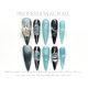 【1301】Breeze Bamboo Moon Nail Art Shiny Bamboo Patterns & DIY Fresh Accessories