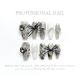 【1303】Black Lover Nail Kit Shiny Black Tones & DIY Mysterious Accessories