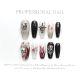 【1313】Dark Hot Girl Nail Art Shiny Dark Tones & DIY Bold Accessories