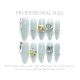 【1324】Azure Nail Kit Shiny Blue Tones & DIY Elegant Accessories