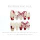 【1328】Burgundy Magic Mirror Nail Kit Shiny Reflective Tones & DIY Bold Accessories