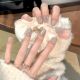 【Multi-Nail Type】Green Grape Cat Eye Nail Art Shiny Cat Eye Polish & DIY Fresh Accessories