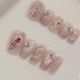 【Multi-Nail Type】Falling Flowers Have Intentions Nail Kit Shiny Flower Patterns & DIY Romantic Accessories
