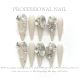 【1370】Pigeon Egg Full Diamond Nail Art Shiny Diamond Decor & DIY Luxury Accessories