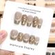 【Multi-Nail Type】Love at First Sight Nail Kit Shiny Romantic Patterns & DIY Elegant Accessories