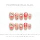 【1416】Strawberry Sweetheart Nail Kit Shiny Fruit Patterns & DIY Sweet Accessories