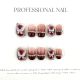 【1442】Burgundy Butterfly Nail Art Shiny Wing Patterns & DIY Romantic Accessories