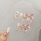 【1547】Ice Transparent Tulip Nail Art Shiny Flower Patterns & DIY Fresh Accessories